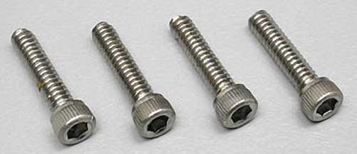 Dubro 3115 4-40x1/2 Stainless Steel Socket Head Cap Screws (Pack of 4)
