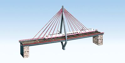 Noch 53501 HO Rhein Pylon Double-Track Bridge (Can Be Shortened)