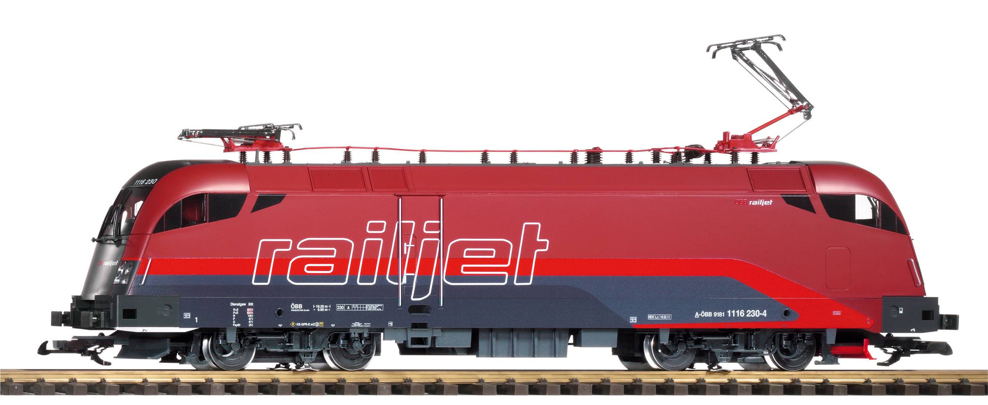 Piko 37400 G OBB VI Rh1116 Railjet Taurus Electric Locomotive with Sound
