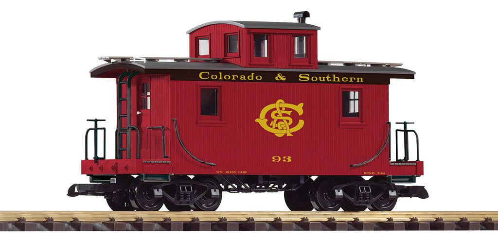 Piko 38969 G Colorado & Southern Wood Caboose #93 – Trainz