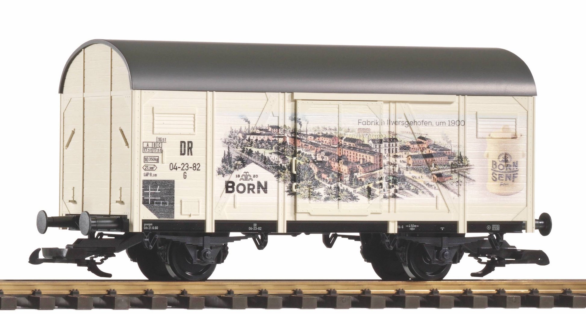 Piko 37965 G Deutsche Reichsbahn III G10 Boxcar with Born Advertising