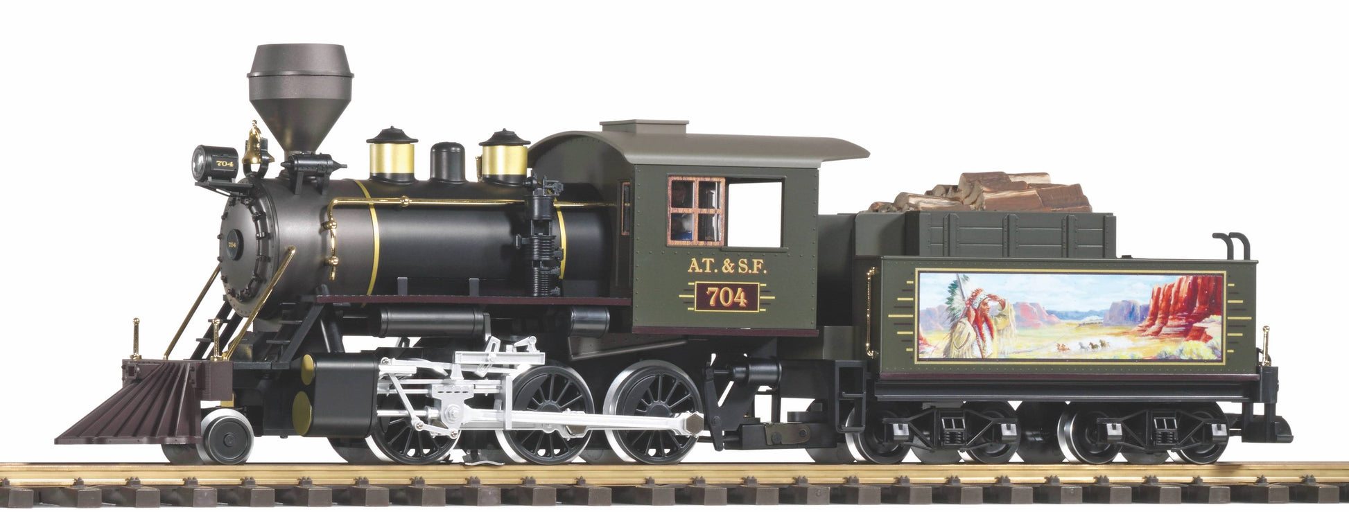 Piko 38233 G Santa Fe Mogul 2-6-0 Steam Locomotive with Sound #704