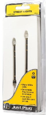 Woodland Scenics JP5649 O Just Plug Lamp Post Street Lights (Pack of 2)
