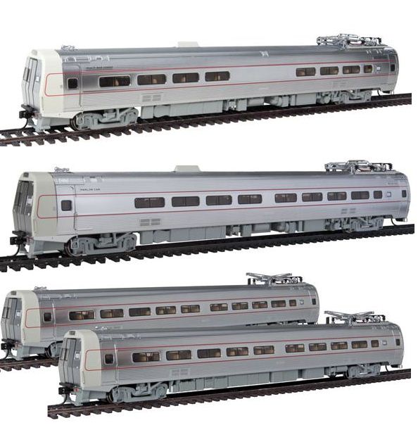 Walthers 5-1258 HO Penn ML SnackBar, Parlor & 2 Coaches w/Sound & DCC Set (4)