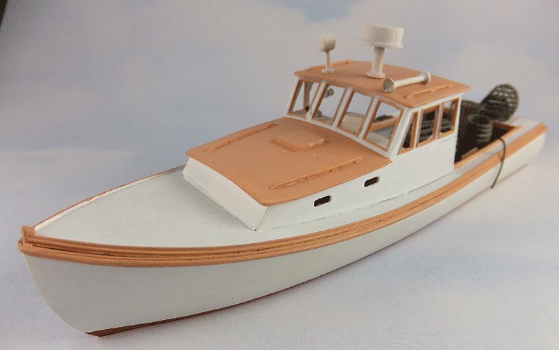 Sea Port Model Works H134 O Waterline Lobster Boat Resin Kit
