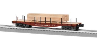 Lionel 6-82852 O Meadow River Lumber Co 40' Flatcar with Lumber Load