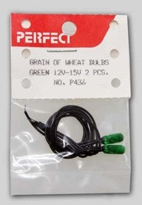 Perfect Parts 436 HO Green Grain Of Wheat Bulbs 12V-15V (Pack of 2)