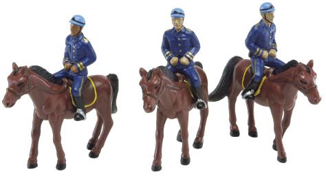 K-Line 6-21377 O Scale Lionel Mounted Police Figures W/Horses (Set of 3)
