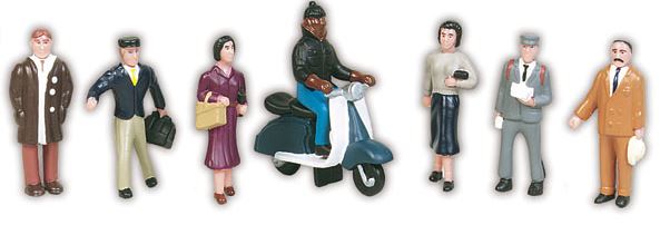 Lionel 6-21442 O City Figures & Scooters (Set of 7)
