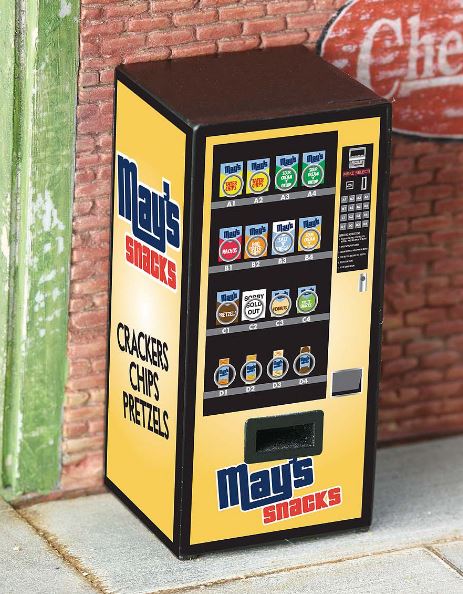 Lionel 6-22204 O May's Snacks Illuminated Vending Machine