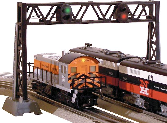 Lionel 6-22329 O Dual Track Signal Bridge with New LEDs