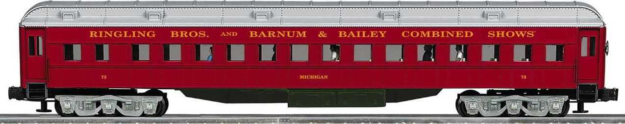 Lionel K-Line 6-21688 O Ringling Bros. 18" Heavyweight Coach Car (Set of 2)