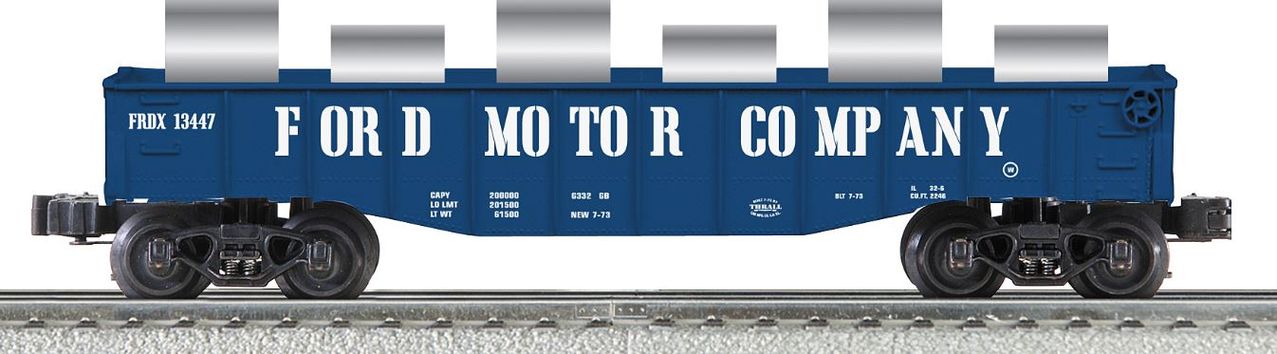 Lionel 6-22426 O Gauge Ford Gondola with Steel Coils & Covers