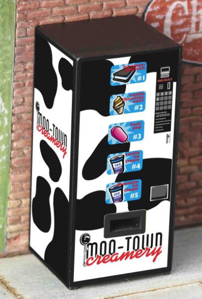 K-Line 6-21662 O By Lionel Moo-Town Creamery Illuminated Vending Machine