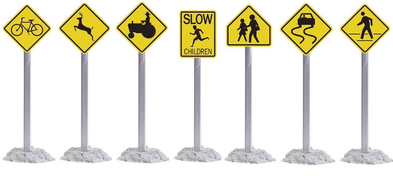 Lionel 6-21721 O Warning Signs (Set of 12)