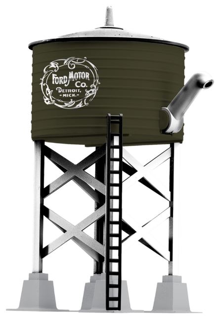 Lionel 6-22504 O Scale Railroad Water Tower W/Vintage Ford Motor Co. Logo Kit
