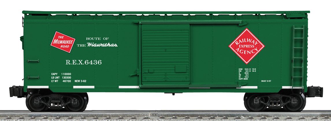 Lionel 6-22515 O Milwaukee Road/Railway Express Boxcar