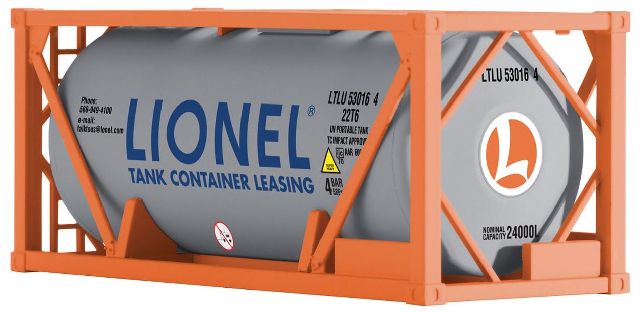 K-Line 6-22518 O Lionel Tank Container Leasing ISO #53016