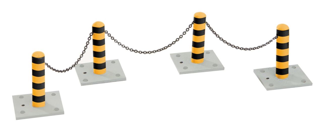 K-Line 6-22580 O Scale Lionel Bollards and Chains Pack