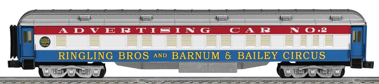 Lionel 6-22634 O Ringling Bros. 1938-46 18'' Heavyweight Advertising Car #2