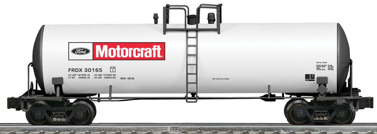 Lionel 6-22644 O Ford Motorcraft 48' Modern Aluminum Tank Car