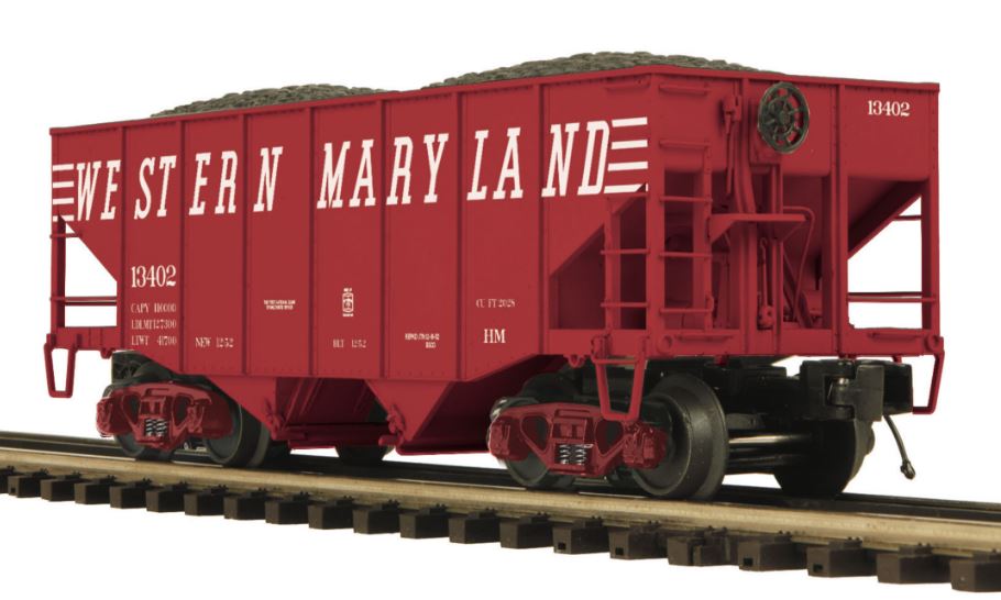MTH 20-97336 O Western Maryland 2-Bay Fish Belly Hopper Car