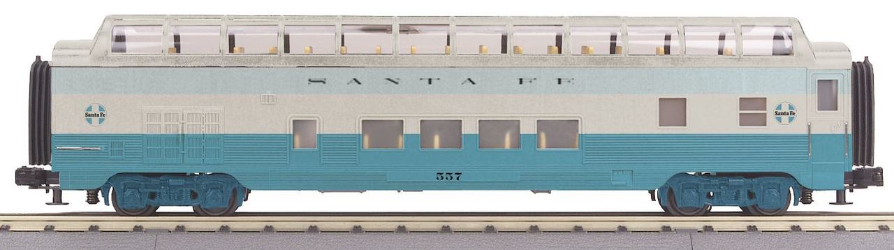 MTH 30-67874 O Santa Fe 60' Streamlined ABS Full-Length Vista Dome Car #570
