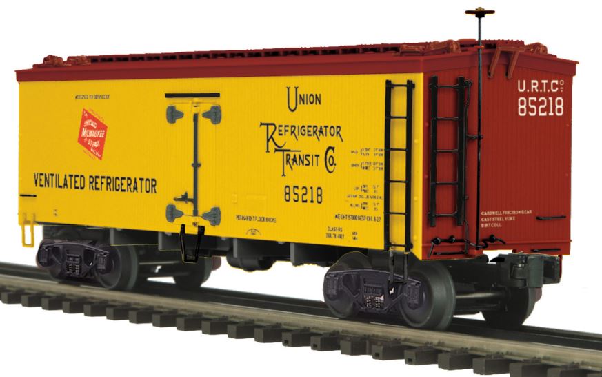 MTH 20-94380 O Milwaukee Road 36' Woodsided Reefer Car