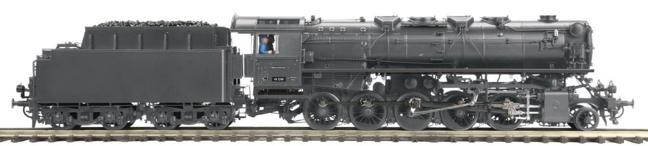 MTH 22-3530-2 O DRG BR 44 Era IIc Steam w/ P-S 3.0 Scale Wheels #441246