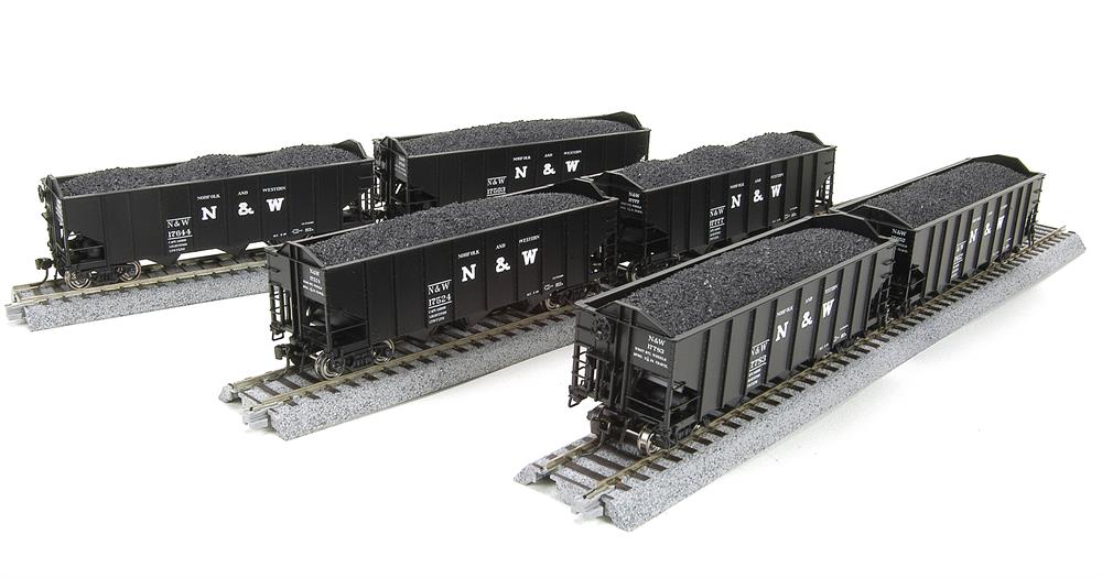 Broadway Limited 4442 HO Norfolk & Western H2a R Hopper Cars (Set of 6)