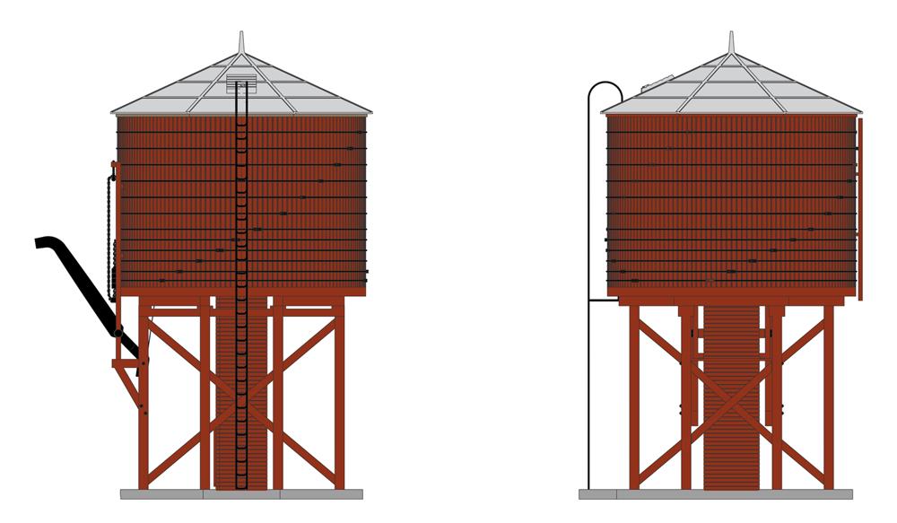 Broadway Limited 6130 N Unlettered Operating Water Tower Non-Weathered w/ Sound
