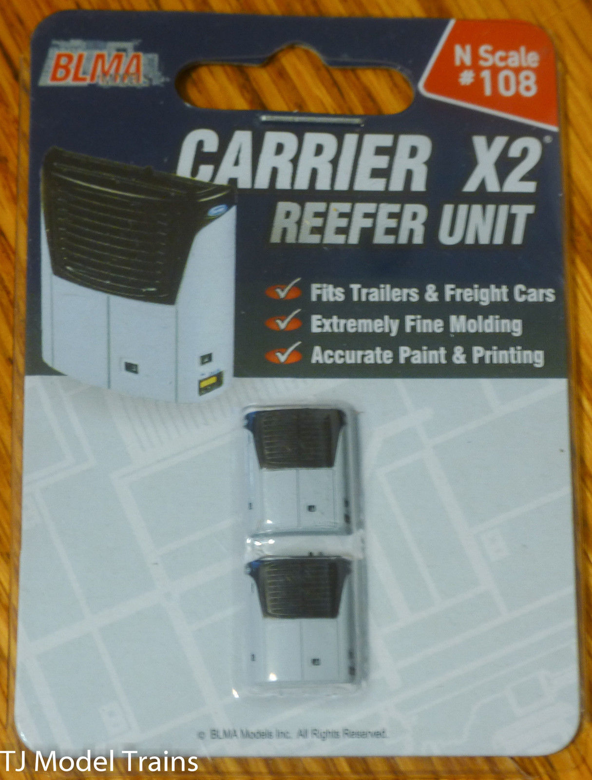 BLMA Models 108 N Carrier X2 Reefer Unit (Pack of 2)