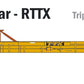BLMA Models 13001 N Scale RTTX F89-J Diecast 89' Flat Car #600963