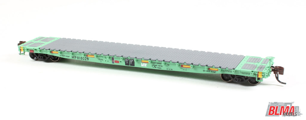 BLMA Models 17043 N Missouri Pacific GSC 60' Flat Car #818029