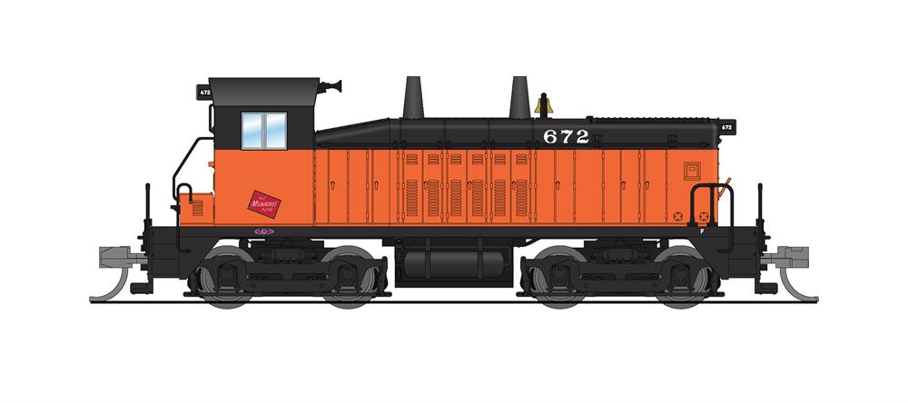 Broadway Limited 3919 N Milwaukee EMD NW2 Diesel Locomotive Sound/DC/DCC #672