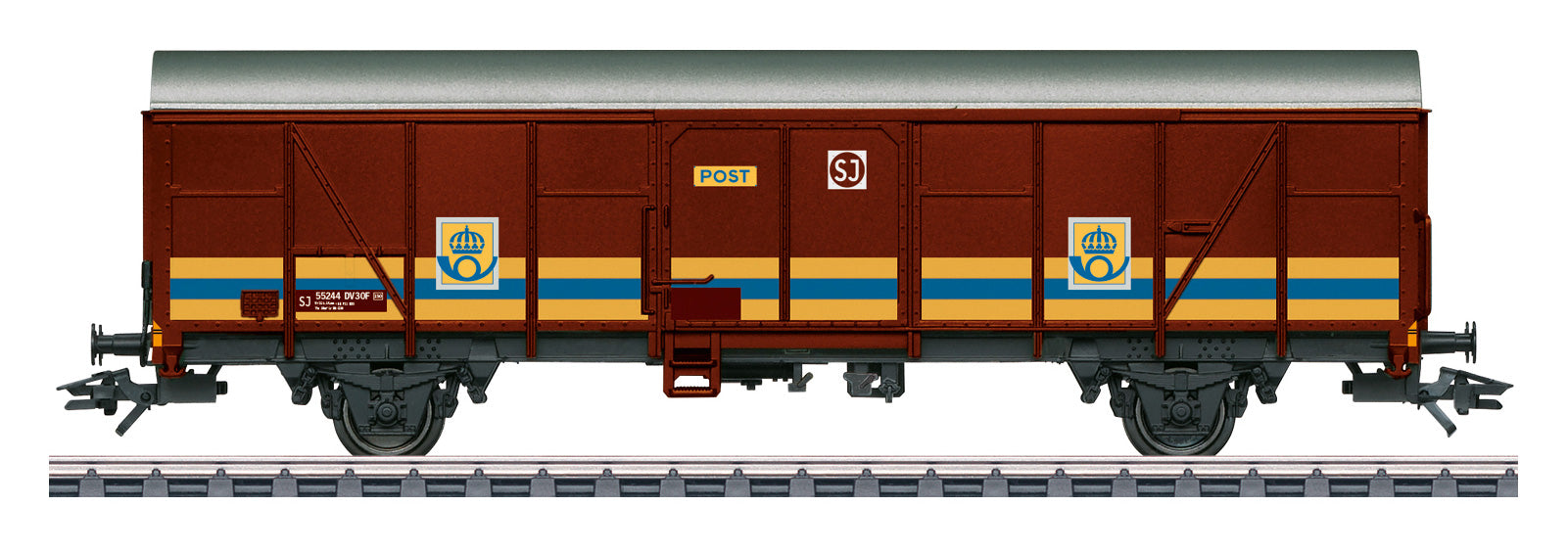 Marklin 47365 HO DV 30 F of the Royal Post Office SJ Covered Wagon