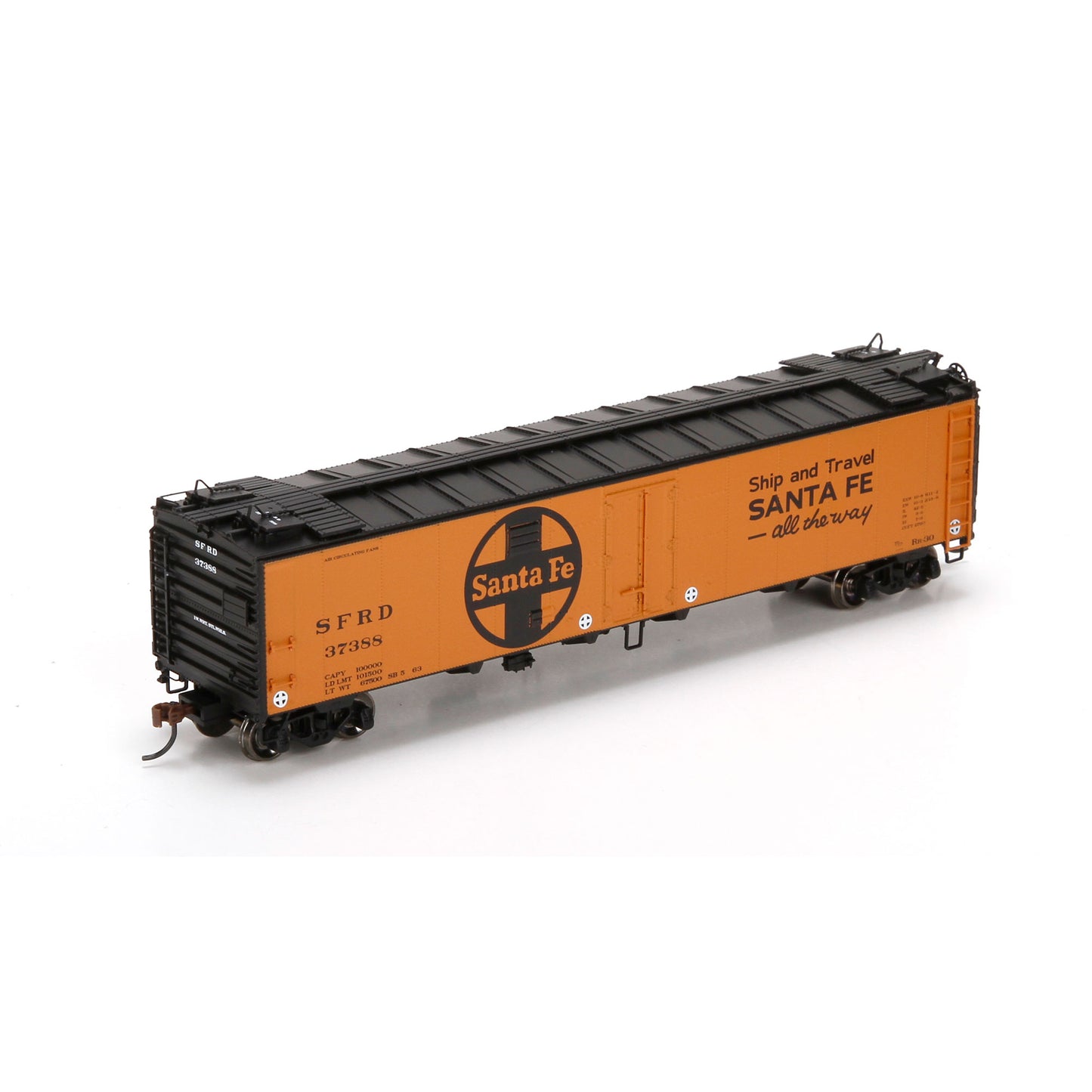 Athearn 94679 HO Santa Fe 50' Ice Reefer #37388