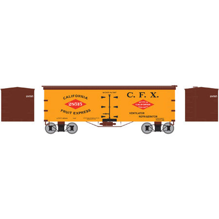 Athearn 85536 HO Scale California Fruit Express 36' Old Time Wood Reefer #28515