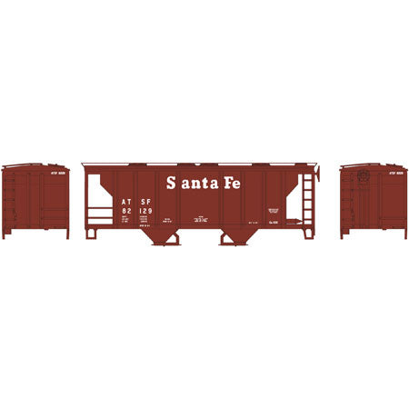 Roundhouse 96150 HO Santa Fe PS-2 2003 2-Bay Covered Hopper Car #82129