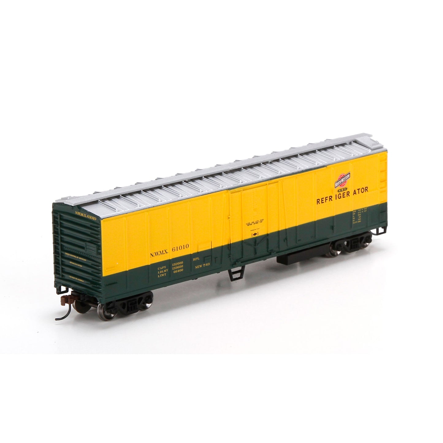 Roundhouse 87860 HO Chicago & NorthWestern 50' Ex Post Mechanical Reefer #61010