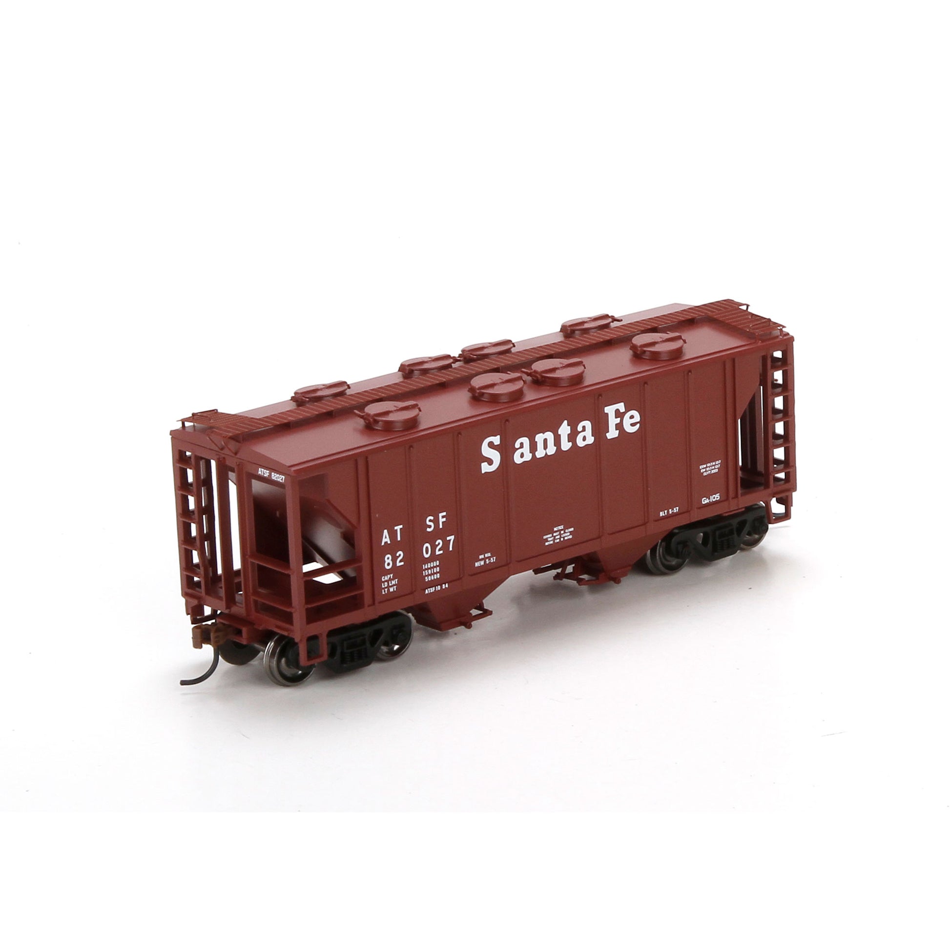 Roundhouse 96149 HO Santa Fe PS-2 2003 2-Bay Covered Hopper Car #82027