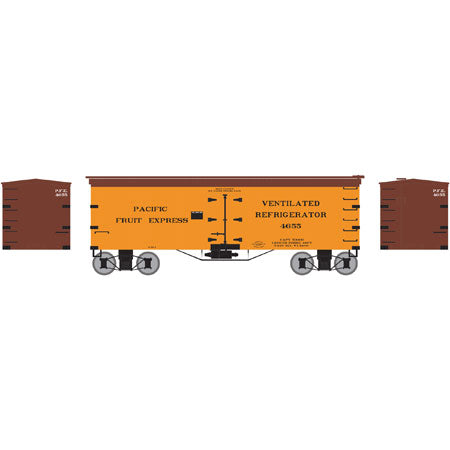 Roundhouse 85542 HO Pacific Fruit Express 36' Old Time Wood Reefer #4655