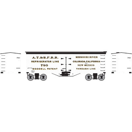 Roundhouse 85544 HO Santa Fe 36' Old Time Wood Reefer #780