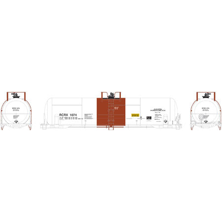 Athearn 73993 HO RCRX 20,900-Gallon Acid Tank #1074