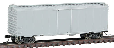 Atlas 50002338 N Undecorated PS-1 40' Boxcar with 6' Door and 10-Stiffener Roof