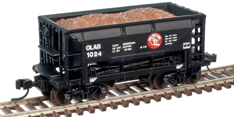Atlas 50002619 N Omaha, Lincoln and Beatrice Trainman 70 Ton Ore Car #1024