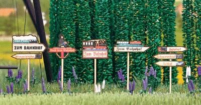 Busch 1488 Wooden Signposts pkg(5)