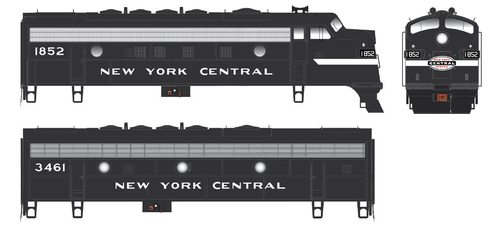 Bowser 24070 HO New York Central EMD F-7A/B #1842/3470 w/LokSound/DCC