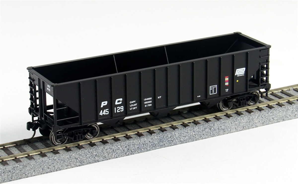 Bowser 41255 HO Penn Central 70 Ton 12 Panel Hopper Car #445336