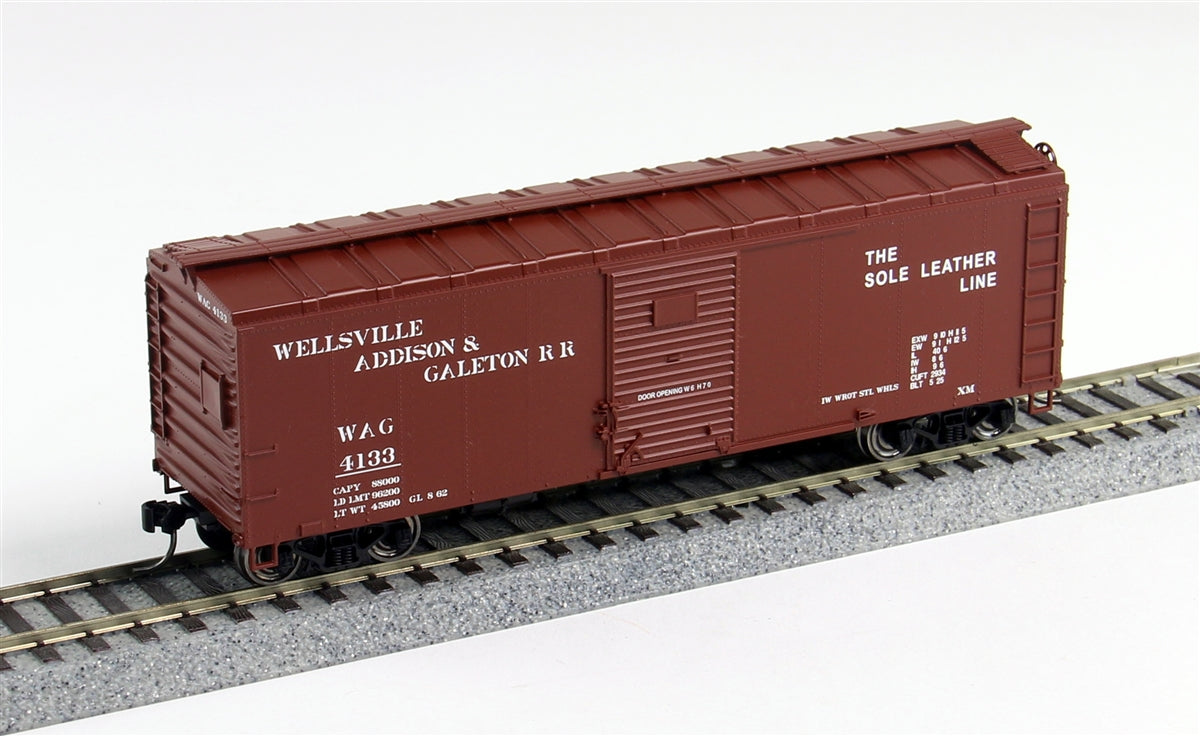 Bowser 41280 HO Wellsville, Addison and Galeton 40' Steel Side Box Car #4135